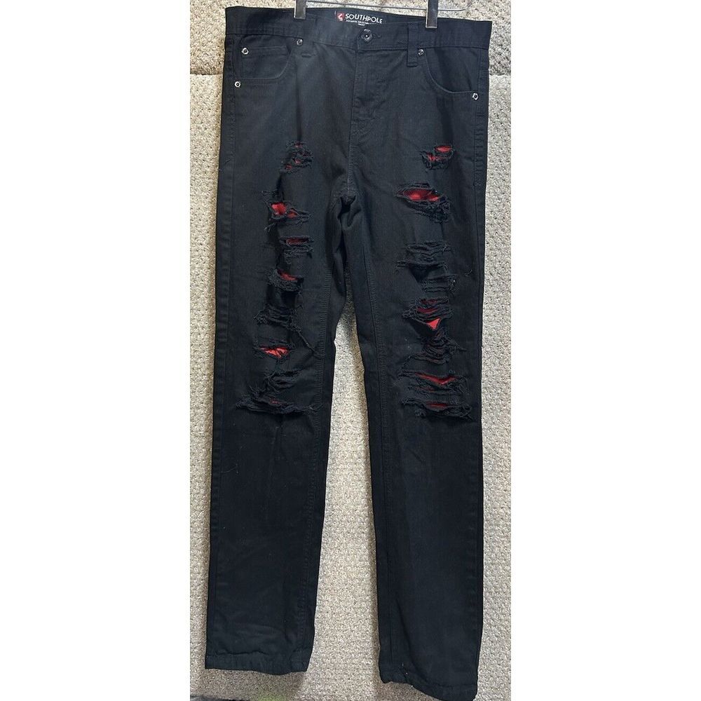 South Pole Vintage Black Distressed Jean RN82628 Size 32/34